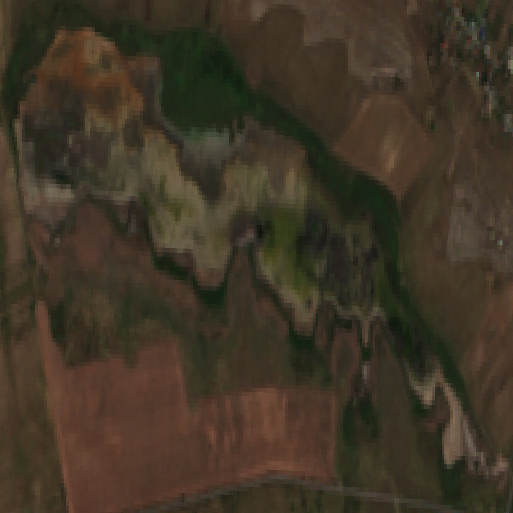 Imagine satelitară · Lacul Sărături