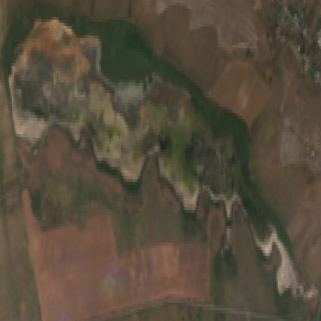 Imagine satelitară · Lacul Sărături