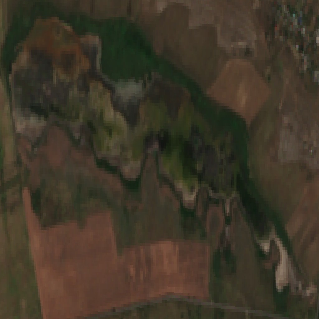 Imagine satelitară · Lacul Sărături